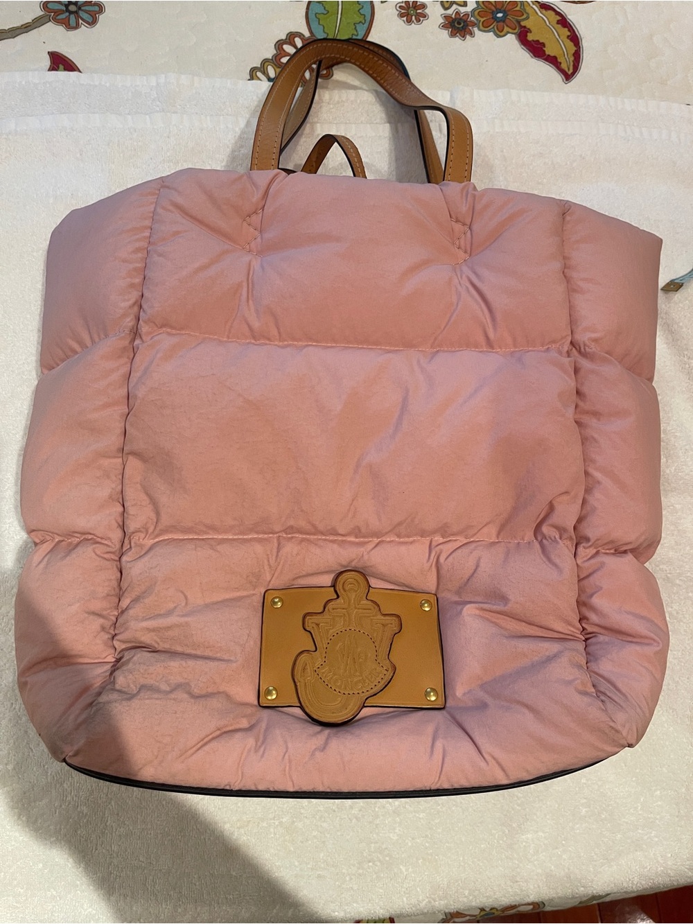 Moncler Genius + JW Anderson quilted puffer tote!